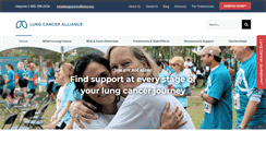 Desktop Screenshot of lungcanceralliance.org