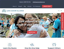 Tablet Screenshot of lungcanceralliance.org